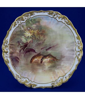 Коллекционная тарелка с ручной живописью